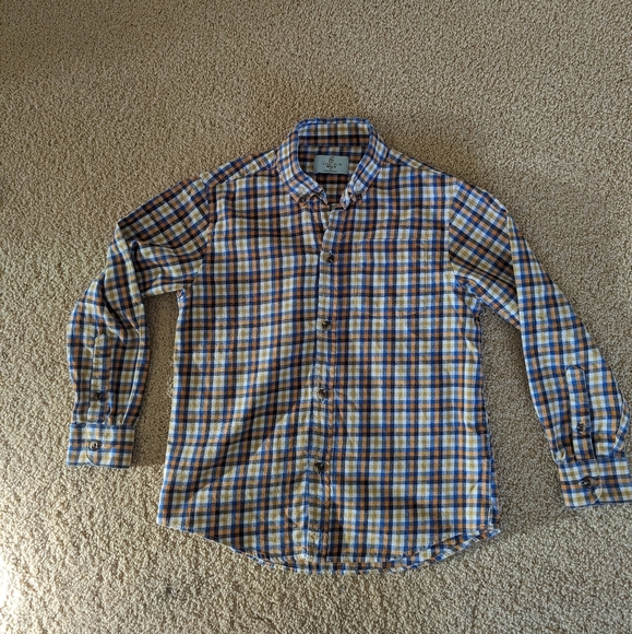 100% Cotton, button up, long sleeve, plaid shirt - Picture 3 of 5